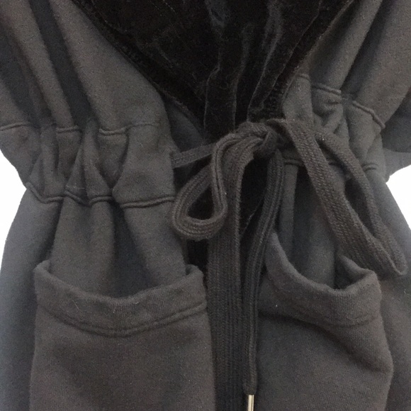 NWOT Free People | Black Velvet Detail Coat - Picture 3 of 11